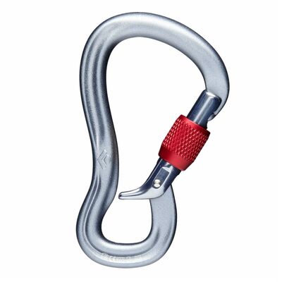 Black Diamond Gridlock Screwgate Carabiner Karabina Silver - 1