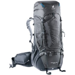 Deuter Aircontact Pro 60+15 Yürüyüş Sırt Çantası Siyah - 1