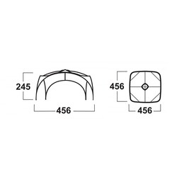 Husky Broof XL Shelter Güneşlik Gazebo Tente - 4