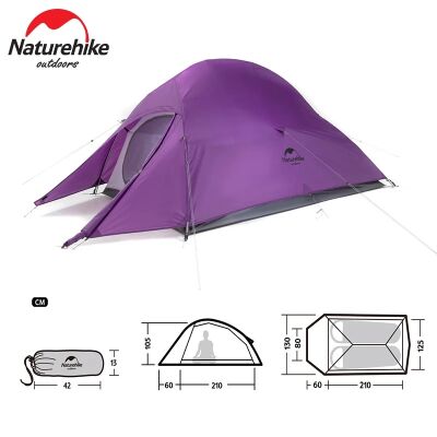 Naturehike Cloud Up Çadır 2 Kişilik Mor 210T - 2