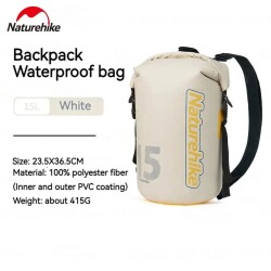 Naturehike Su Geçirmez Çanta Beyaz 15Litre - 3