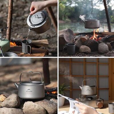 Naturehike Titanyum Kettle Çaydanlık 1 LT - 4