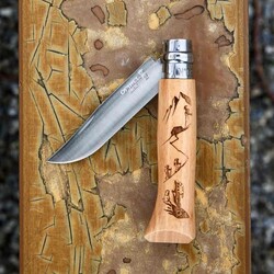 Opinel Inox No 08 Macera Yürüyüş Desenli Paslanmaz Çelik Çakı - 5