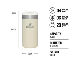 Stanley Aerolight Transit Mug Cream Metallic 0,35Lt - 3