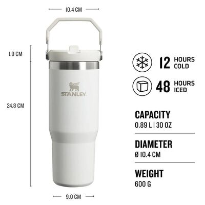 Stanley Flip Straw Tumbler Pipetli Termos Bardak 0,89 LT Frost - 2