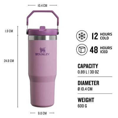 Stanley Flip Straw Tumbler Pipetli Termos Bardak 0,89 LT Lilac - 2