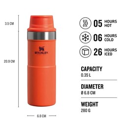 Stanley Trigger Action Travel Mug 0,35Lt Tigerlily - 2