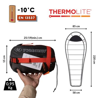 Trimm Impact -10C Ultralight Uyku Tulumu 195 Sağ Yeşil - 2