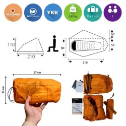 Trimm Pack-DSL 1 Kişilik 4 Mevsim Ultralight Çadır - 3